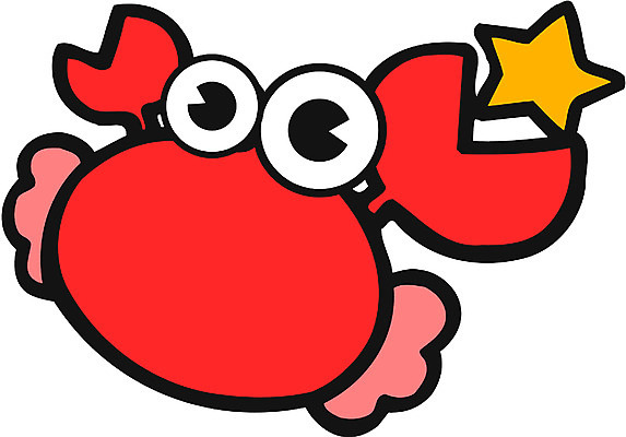 EPS 클립아트 동물 캐릭터 한마리 별 컬러 절지류 일러스트 집게 갑각류 사람없음 빨간색 바다동물 별자리 게 운세 게자리 일러캐릭터 자연요소 1 바다 수중동물 파일형식 벡터