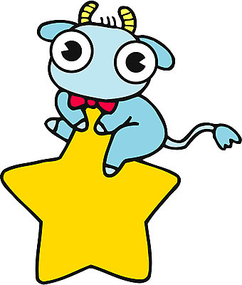 EPS 클립아트 동물 척추동물 캐릭터 한마리 육지동물 별 일러스트 포유류 나비넥타이 염소 사람없음 별자리 운세 염소자리 일러캐릭터 자연요소 1 넥타이 파일형식 벡터