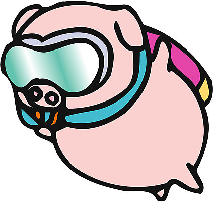 EPS 클립아트 동물 척추동물 캐릭터 한마리 육지동물 분홍색 컬러 일러스트 포유류 상상 고글 사람없음 돼지 스쿠버다이빙 산소통 일러캐릭터 1 통 수상스포츠 파일형식 벡터