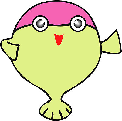 EPS 클립아트 동물 척추동물 캐릭터 한마리 일러스트 어류 사람없음 바다동물 복어 일러캐릭터 1 바다 수중동물 파일형식 벡터