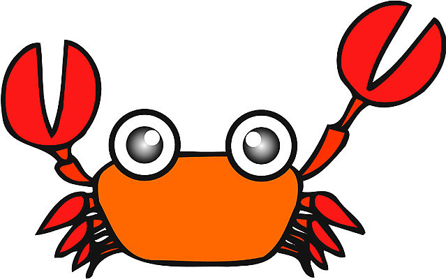 EPS 클립아트 동물 캐릭터 한마리 컬러 절지류 일러스트 집게 갑각류 사람없음 빨간색 바다동물 꽃게 게 일러캐릭터 1 바다 수중동물 파일형식 벡터