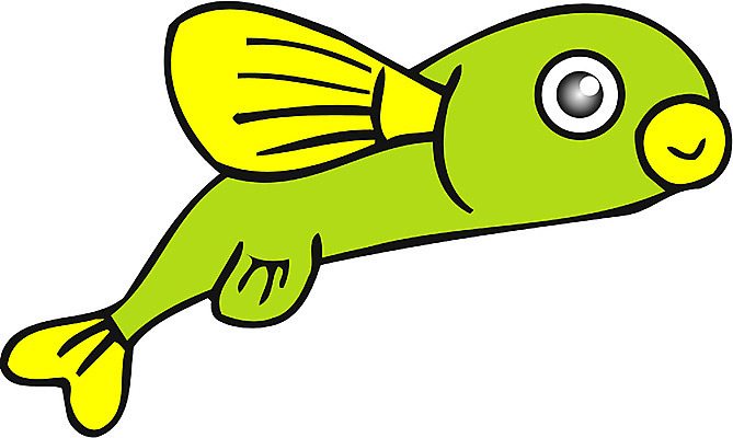 EPS 클립아트 동물 척추동물 캐릭터 한마리 컬러 일러스트 어류 사람없음 초록색 바다동물 날치 일러캐릭터 1 바다 수중동물 파일형식 벡터