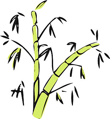 EPS 클립아트 나무 식물 컬러 일러스트 사람없음 초록색 대나무 사군자 국내일러스트 동양화 파일형식 벡터