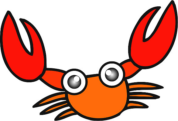 EPS 클립아트 동물 캐릭터 한마리 컬러 절지류 일러스트 집게 갑각류 사람없음 빨간색 바다동물 꽃게 게 바닷가재 일러캐릭터 1 바다 수중동물 가재 파일형식 벡터