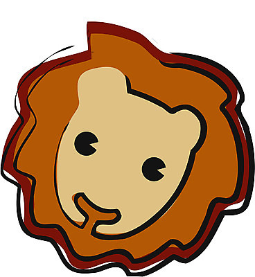 EPS 클립아트 동물 척추동물 캐릭터 한마리 육지동물 컬러 일러스트 포유류 사람없음 갈색 머리 사자 육식동물 갈기 일러캐릭터 1 신체부위 파일형식 벡터