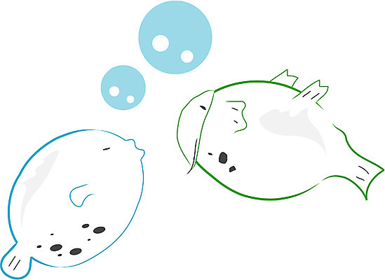 EPS 클립아트 동물 척추동물 두마리 일러스트 어류 사람없음 바다동물 물방울 복어 국내일러스트 바다 2 수중동물 파일형식 벡터