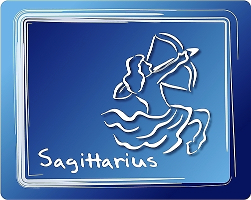 EPS 클립아트 문자 한마리 알파벳 별 컬러 일러스트 화살 한명 사람 파란색 별자리 운세 궁수자리 활 그림 반인반수 가상인물 국내일러스트 자연요소 1 영어 상상 파일형식 벡터