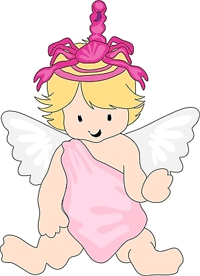 EPS 전신 클립아트 날개 일러스트 상상 천사 한명 사람 앉기 별자리 운세 아기 전갈 전갈자리 아기만 국내일러스트 1 절지류 모션 파일형식 벡터