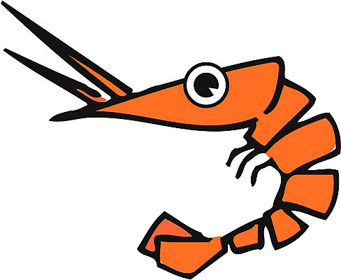 EPS 클립아트 동물 캐릭터 한마리 컬러 절지류 일러스트 새우 수염 갑각류 사람없음 주황색 바다동물 바닷가재 일러캐릭터 1 바다 수중동물 가재 파일형식 벡터