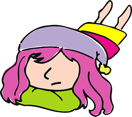 EPS 클립아트 모자 여자 초등학생 어린이 엎드리기 일러스트 한명 사람 소녀 여자만 여자한명만 어린이만 소녀만 소녀한명만 국내일러스트 1 학생 잡화 모션 파일형식 벡터