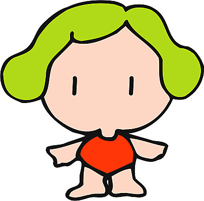 EPS 전신 클립아트 여자 수영복 초등학생 어린이 일러스트 한명 서기 사람 소녀 여자만 여자한명만 어린이만 소녀만 소녀한명만 국내일러스트 1 학생 옷 모션 파일형식 벡터