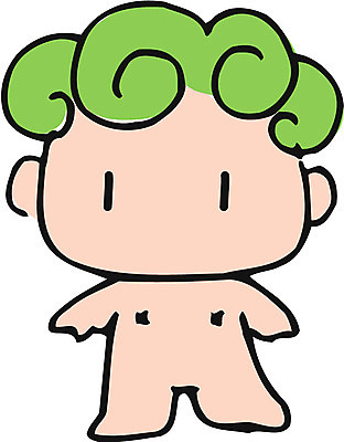 EPS 전신 클립아트 일러스트 한명 사람 아기 아기만 국내일러스트 1 파일형식 벡터