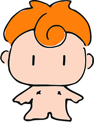 EPS 전신 클립아트 일러스트 한명 사람 아기 아기만 국내일러스트 1 파일형식 벡터