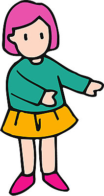 EPS 전신 클립아트 여자 일러스트 청소년 한명 서기 사람 손짓 10대 단발머리 여자만 여자한명만 십대만 십대여자만 십대여자한명만 국내일러스트 1 헤어스타일 모션 파일형식 벡터