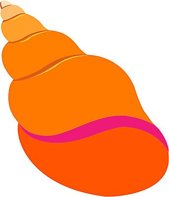 EPS 동물 아이콘 컬러 어패류 연체동물 사람없음 주황색 바다동물 껍질 소라 고둥 다슬기 2D아이콘 바다 무척추동물 수중동물 파일형식 벡터