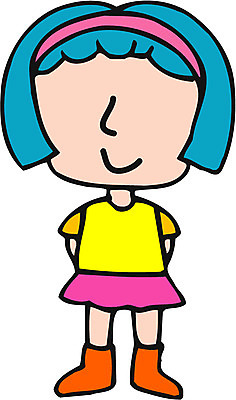 EPS 전신 클립아트 여자 초등학생 어린이 일러스트 한명 서기 사람 소녀 머리띠 단발머리 여자만 여자한명만 어린이만 소녀만 소녀한명만 국내일러스트 1 학생 헤어스타일 장신구 모션 파일형식 벡터