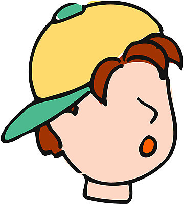 EPS 클립아트 모자 남자 얼굴 초등학생 어린이 일러스트 한명 사람 소년 남자만 남자한명만 어린이만 소년만 소년한명만 국내일러스트 1 학생 잡화 신체부위 파일형식 벡터