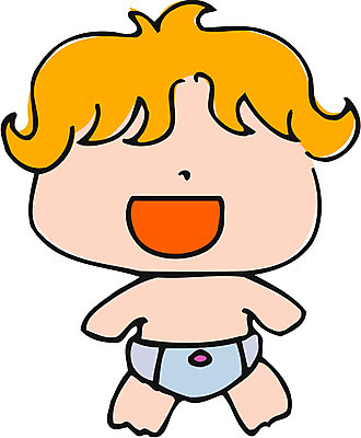 EPS 클립아트 일러스트 한명 사람 아기 기저귀 아기만 국내일러스트 1 아기용품 파일형식 벡터