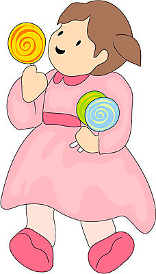 EPS 전신 클립아트 여자 초등학생 어린이 일러스트 디저트 막대사탕 사탕 한명 서기 사람 소녀 여자만 여자한명만 어린이만 소녀만 소녀한명만 국내일러스트 1 학생 음식 모션 파일형식 벡터