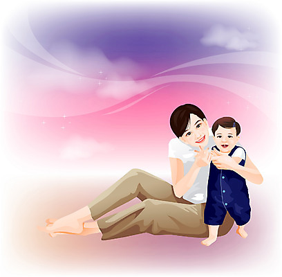 EPS 여자 행복 일러스트 가족 엄마 사랑 가족애 사람 두명 부모 귀여움 육아 아기 모성애 모정 여자만 국내일러스트 감정 컨셉 관계 파일형식 벡터