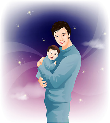 EPS 여자 남자 행복 일러스트 가족 사랑 가족애 사람 두명 부모 귀여움 육아 아기 아빠 부성애 부성 육아대디 국내일러스트 감정 컨셉 관계 파일형식 벡터