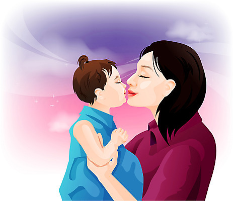 EPS 여자 행복 일러스트 가족 엄마 사랑 가족애 사람 두명 부모 귀여움 육아 아기 모성애 모정 여자만 국내일러스트 감정 컨셉 관계 파일형식 벡터