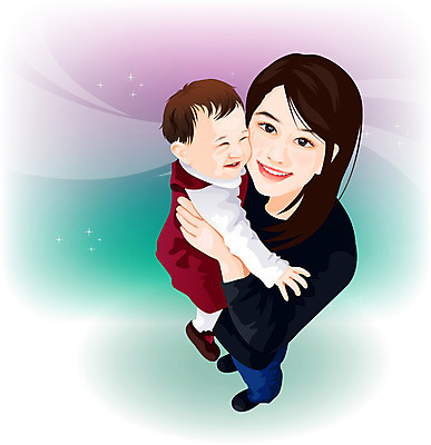 EPS 여자 남자 행복 일러스트 가족 엄마 사랑 가족애 사람 두명 부모 귀여움 육아 아기 모성애 모정 국내일러스트 감정 컨셉 관계 파일형식 벡터