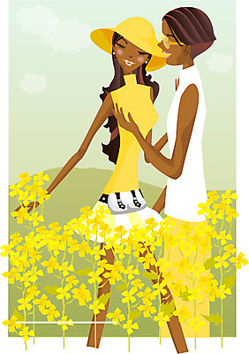 EPS 주간 라이프스타일 커플 사계절 계절 여자 남자 여행 꽃밭 데이트 일러스트 휴가 휴식 서기 사람 상반신 성인 야외 두명 봄 로맨틱 성인만 국내일러스트 자연요소 꽃 컨셉 관계 모션 생활 파일형식 벡터