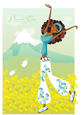 EPS 주간 전신 라이프스타일 사계절 계절 여자 꽃 여행 꽃밭 일러스트 휴가 휴식 산 한명 서기 사람 20대 성인 야외 봄 여자만 여자한명만 성인여자만 청년만 청년여자만 성인한명만 청년여자한명만 성인여자한명만 성인만 국내일러스트 자연요소 식물 1 컨셉 모션 청년 생활 파일형식 벡터