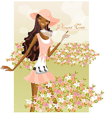 EPS 주간 라이프스타일 사계절 계절 여자 꽃 여행 꽃밭 일러스트 휴가 휴식 한명 서기 사람 상반신 20대 성인 야외 봄 여자만 여자한명만 성인여자만 청년만 청년여자만 성인한명만 청년여자한명만 성인여자한명만 성인만 국내일러스트 자연요소 식물 1 컨셉 모션 청년 생활 파일형식 벡터