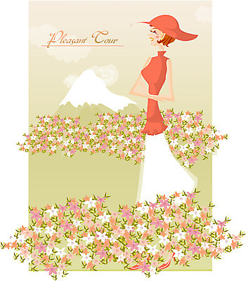 EPS 주간 라이프스타일 사계절 계절 여자 꽃 여행 꽃밭 일러스트 휴가 휴식 산 한명 서기 사람 상반신 20대 성인 야외 봄 여자만 여자한명만 성인여자만 청년만 청년여자만 성인한명만 청년여자한명만 성인여자한명만 성인만 국내일러스트 자연요소 식물 1 컨셉 모션 청년 생활 파일형식 벡터