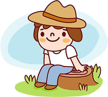 EPS 주간 전신 클립아트 남자 초등학생 어린이 일러스트 휴식 한명 사람 앉기 소년 취미 야외 라이프 봄 나무밑둥 남자만 남자한명만 어린이만 소년만 소년한명만 국내일러스트 자연요소 나무 1 학생 계절 컨셉 모션 생활 파일형식 벡터