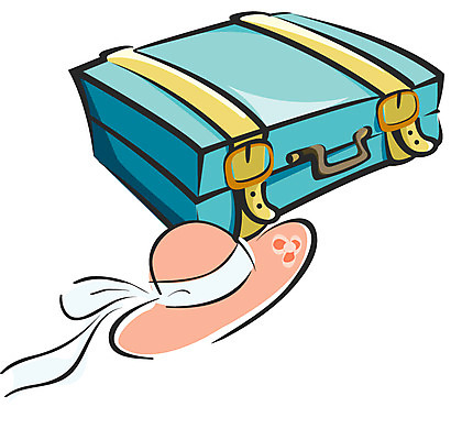 EPS 클립아트 아이콘 모자 잡화 여행 생활용품 가방 휴가 사람없음 캐리어 여행가방 여성용 2D아이콘 오브젝트 파일형식 벡터