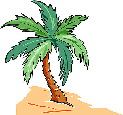 EPS 클립아트 나무 식물 여행 일러스트 휴가 한그루 사람없음 야외 야자수 국내일러스트 1 파일형식 벡터