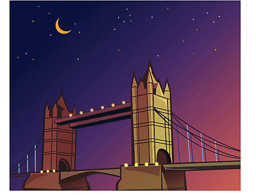 EPS 클립아트 해외풍경 해외 건축 유럽 외국문화 여행 야경 일러스트 자연 영국 사람없음 야외 관광지 도시 타워브릿지 런던 가교 국내일러스트 건축물 나라 문화 풍경 야간 생태계 파일형식 벡터 풍경_경치