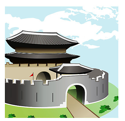 EPS 주간 클립아트 한국문화 한국전통 시설물 건축물 건축 여행 고건축 한국건축 일러스트 유적지 한국 사람없음 야외 관광지 동양건축 세계문화유산 문화재 성 성벽 성문 수원성 화성시 국내일러스트 자연요소 동양문화 전통 아시아 경기도 파일형식 벡터 동양