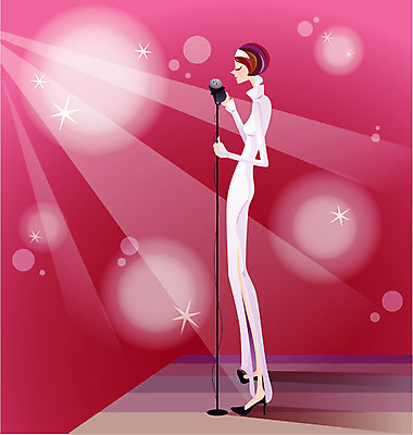 EPS 직업 여자 문화 예술 음악 일러스트 실내 한명 사람 20대 성인 콘서트 공연 가수 무대 마이크 재즈 공연예술 보컬 여자만 여자한명만 성인여자만 청년만 청년여자만 성인한명만 청년여자한명만 성인여자한명만 성인만 국내일러스트 1 음향기기 문화예술 이벤트 청년 내부 음악가 파일형식 벡터