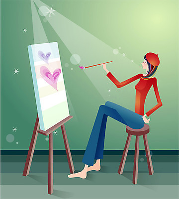 EPS 직업 여자 문화 예술 일러스트 실내 미술 한명 사람 20대 성인 그림 화실 화가 여자만 여자한명만 성인여자만 청년만 청년여자만 성인한명만 청년여자한명만 성인여자한명만 성인만 국내일러스트 1 문화예술 청년 내부 미술실 파일형식 벡터