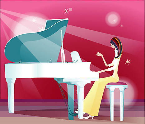 EPS 직업 여자 문화 예술 악기 음악 연주 일러스트 실내 한명 사람 20대 성인 공연 연주자 무대 건반 피아노 건반악기 피아니스트 공연예술 여자만 여자한명만 성인여자만 청년만 청년여자만 성인한명만 청년여자한명만 성인여자한명만 성인만 국내일러스트 1 문화예술 이벤트 청년 내부 음악가 파일형식 벡터