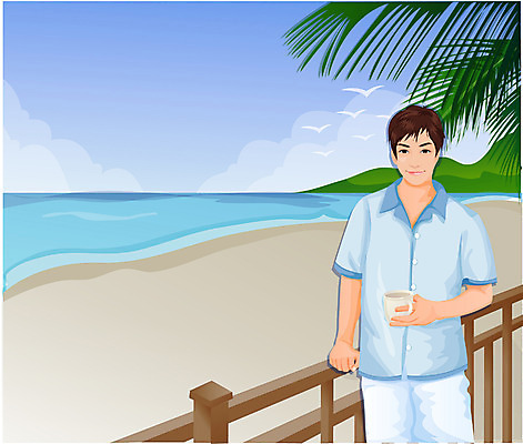 EPS 주간 라이프스타일 웰빙 계절 남자 커피 바다 맨라이프 여행 일러스트 자연 휴가 휴식 한명 사람 20대 성인 해변 야외 여름 여름휴가 바캉스 남자만 남자한명만 성인남자만 청년만 청년남자만 청년남자한명만 성인한명만 성인남자한명만 성인만 국내일러스트 자연요소 1 음료 컨셉 청년 생활 생태계 파일형식 벡터 여름_계절