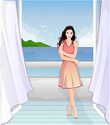 EPS 주간 우먼라이프 라이프스타일 웰빙 계절 여자 바다 일러스트 자연 휴가 휴식 실내 한명 사람 20대 성인 취미 라이프 여름 여름휴가 바캉스 여자만 여자한명만 성인여자만 청년만 청년여자만 성인한명만 청년여자한명만 성인여자한명만 성인만 국내일러스트 자연요소 1 컨셉 청년 내부 생활 생태계 파일형식 벡터 여름_계절