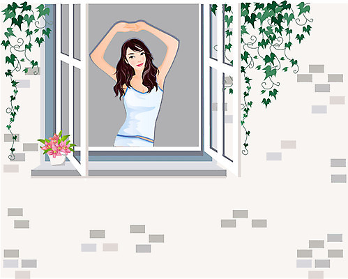 EPS 우먼라이프 라이프스타일 웰빙 여자 여유 일러스트 휴가 휴식 건강 한명 사람 20대 성인 운동 기지개 생활체조 체조 여자만 여자한명만 성인여자만 청년만 청년여자만 성인한명만 청년여자한명만 성인여자한명만 성인만 국내일러스트 1 감정 컨셉 모션 청년 생활 파일형식 벡터