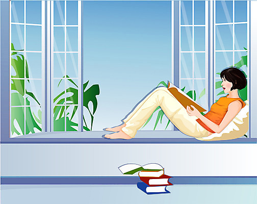 EPS 주간 우먼라이프 라이프스타일 웰빙 계절 여자 일러스트 휴가 휴식 실내 한명 사람 20대 성인 취미 라이프 책 여름 독서 창가 여자만 여자한명만 성인여자만 청년만 청년여자만 성인한명만 청년여자한명만 성인여자한명만 성인만 국내일러스트 자연요소 1 컨셉 창문 청년 내부 생활 파일형식 벡터