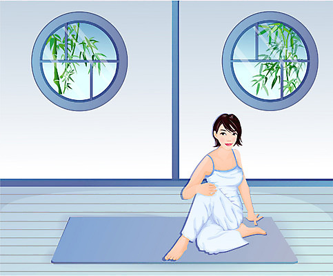 EPS 우먼라이프 라이프스타일 웰빙 여자 다이어트 일러스트 요가 실내 건강 한명 사람 20대 성인 운동 생활체조 체조 여자만 여자한명만 성인여자만 청년만 청년여자만 성인한명만 청년여자한명만 성인여자한명만 성인만 국내일러스트 1 청년 내부 생활 파일형식 벡터