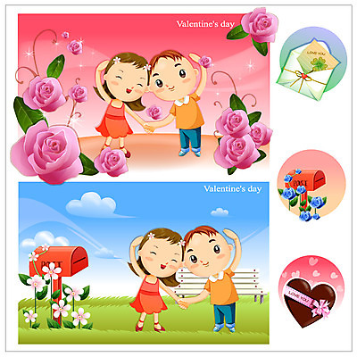 EPS 커플 여자 기념일 남자 일러스트 하늘 발렌타인데이 선물 사랑 사람 이벤트 두명 장미 초콜릿 로맨틱 연중행사 국내일러스트 꽃 감정 컨셉 관계 데이이벤트 디저트 파일형식 벡터