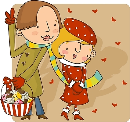 EPS 전신 커플 여자 기념일 남자 감정 한쌍 프로포즈 일러스트 발렌타인데이 선물 사랑 서기 사람 이벤트 성인 두명 친구 초콜릿 로맨틱 표현 성인만 국내일러스트 컨셉 관계 모션 데이이벤트 디저트 파일형식 벡터