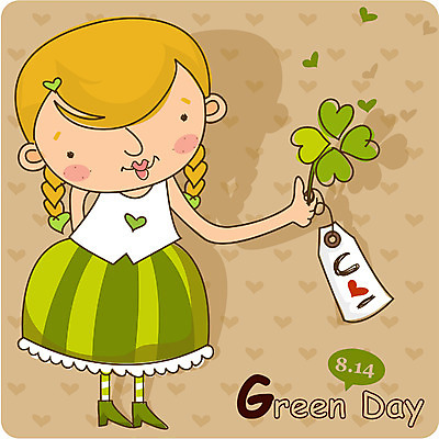 EPS 전신 여자 기념일 일러스트 선물 한명 서기 사람 이벤트 20대 성인 로맨틱 네잎클로버 그린데이 8월14일 삼림욕 여자만 여자한명만 성인여자만 청년만 청년여자만 성인한명만 청년여자한명만 성인여자한명만 성인만 국내일러스트 식물 1 컨셉 모션 데이이벤트 청년 클로버 파일형식 벡터