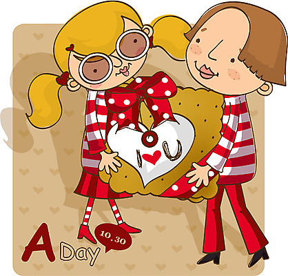 EPS 전신 커플 여자 기념일 남자 일러스트 선물 서기 사람 이벤트 성인 두명 크래커 과자 로맨틱 에이스 에이스데이 성인만 국내일러스트 컨셉 관계 모션 데이이벤트 디저트 쿠키 파일형식 벡터