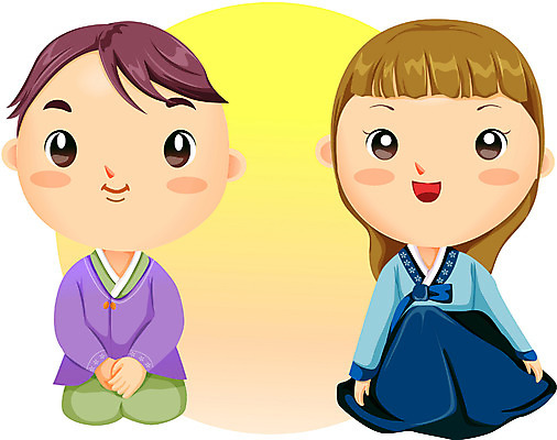 EPS 전통 여자 명절 남자 일러스트 새해 사람 이벤트 두명 설날 추석 인사 절 한복 이미지다이어리 세배 연초 국내일러스트 한국전통 기념일 예절 절_인사 전통의상 파일형식 벡터