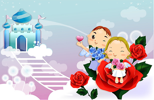 EPS 커플 여자 남자 일러스트 사랑 사람 이벤트 두명 장미 로맨틱 이미지다이어리 로즈데이 국내일러스트 꽃 감정 컨셉 관계 데이이벤트 파일형식 벡터